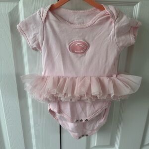 Pink Penn State Tutu Baby Onesie